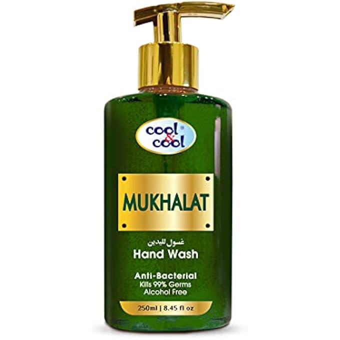 Cool & Cool ARABIC SERIES MUKHALAT HAND WASH -250ML - ANTIBACTERIAL, ALCOHOL-FREE, MOISTURIZING WITH VITAMIN E, 99% GERM-KILLING FORMULA - Image 1
